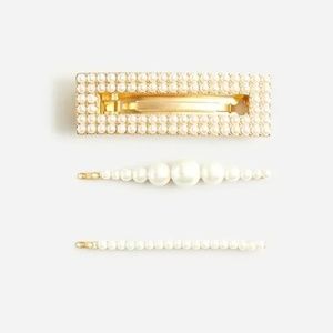 J.Crew Pearl Hair Clips